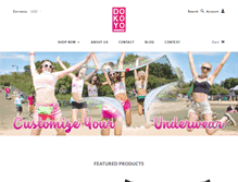 Tablet Screenshot of dokoyounderwear.com